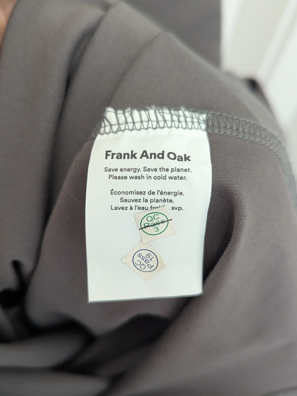 Frank & Oak Fitted Charcoal Gray Midi Dress - Picture 3 of 5